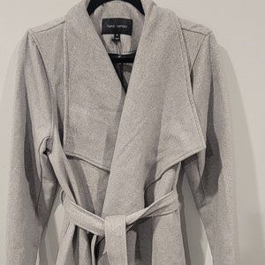 NWT Havre Benard Wool Wide Collar Wrap Jacket with Belt